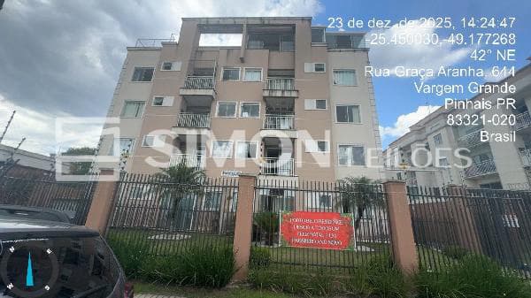 Apartamento em leilão em Pinhais - PR, bairro Vargem Grande — PINHAIS/PR, RUA GRACA ARANHA, N. 644, Apto. 306, VG 03, BL 02, BL 2, PAV 3, VARGEM GRANDE, APARTAMENTO, 59,45M² DE ÁREA PRIVATIVA, 2 QTS, WC, SL, COZINHA, IPTU: 000, MATRÍCULA: 23033, 23034, OFÍCIO: 1