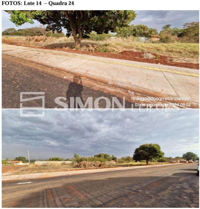 Foto 1 de 6: Terreno em leilão em Iturama - MG, bairro Alexandrita — a) Lote urbano nº 12, da quadra 24, com área de 525,00 m², situado na Avenida Cinco, Distrito de Alexandrita, Iturama/MG, frente para a Avenida Cinco, inscrição cadastral nº 2020180107001, com limites