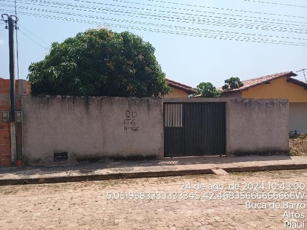Casa em leilão em Altos - PI, bairro Centro — Casa 40,26m², 2 dormitório(s), 1 vaga(s) na garagem - CENTRO, ALTOS PI