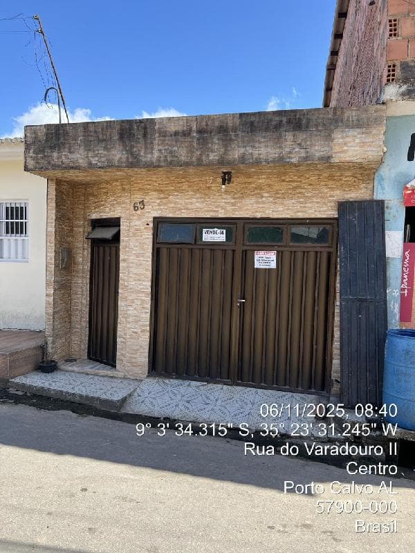 Foto 1 de 2: Casa em leilão em Porto Calvo - AL, bairro Centro — Casa 81m², 2 dormitório(s), 1 vaga(s) na garagem - CENTRO, PORTO CALVO AL