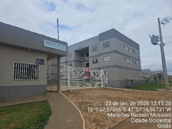 Apartamento em leilão em Cidade Ocidental - GO, bairro Mansões Recreio Mossoro — Apartamento 43,04m², 2 dormitório(s), 1 vaga(s) na garagem - MANSOES RECREIO MOSSORO, CIDADE OCIDENTAL GO