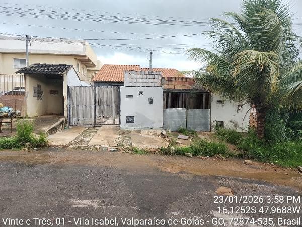 Casa em leilão em Valparaíso De Goiás - GO, bairro Vila Isabel — Casa 150m², 2 dormitório(s), 1 vaga(s) na garagem - VILA ISABEL, VALPARAISO DE GOIAS GO