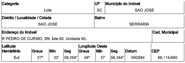 Terreno em leilão em São José - SC, bairro Serraria — Terreno 316,8m², SERRARIA, SAO JOSE SC