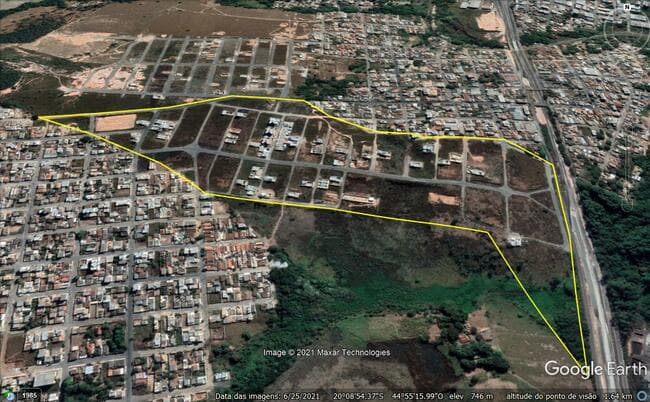 Foto 3 de 3: Terreno em leilão em Divinópolis - MG, bairro Fábio Notini — Lote Nº 353, Quadra Nº 338, Zona 045, Sublote 000, Do Portal Bairro Novo