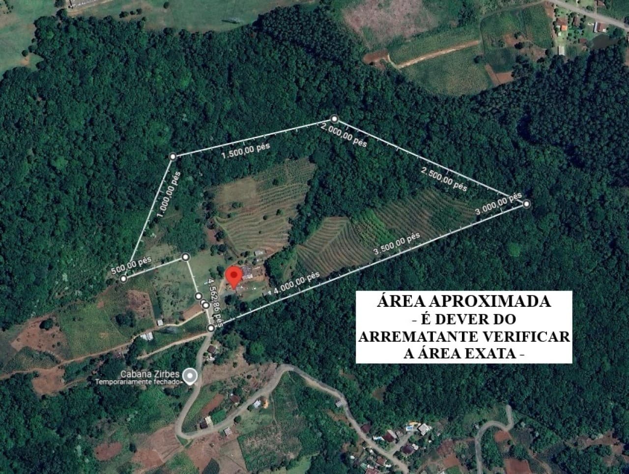 Foto 1 de 4: Imóvel em leilão em Feliz - RS — ÁREA DE 89.400,00M² (APROXIMADAMENTE 9 HECATRES) DENTRO DE UMA ÁREA MAIOR DE 226.400,00M² COM BENFEITORIAS NO VALE HERMES EM FELZ/RS