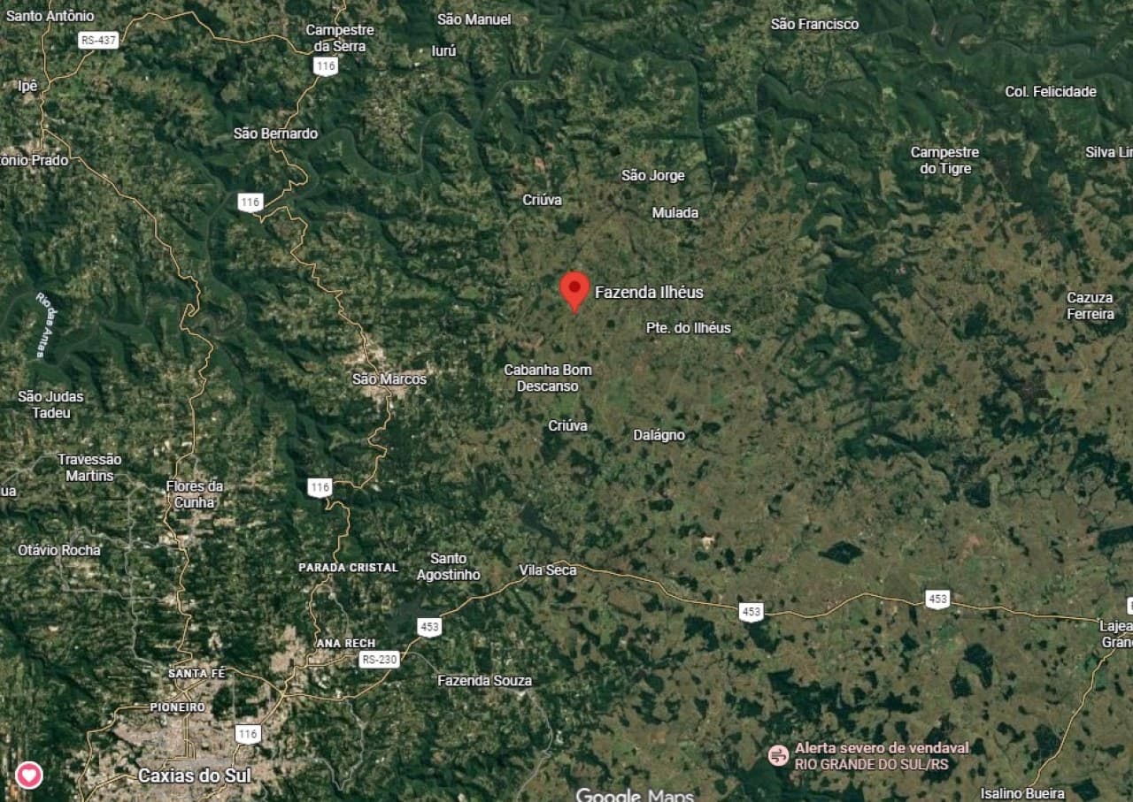 Area Rural em leilão em Caxias Do Sul - RS — UMA ÁREA DE TERRAS COM ÁREA SUPERFICIAL DE 65.487,85077m² EM CAXIAS DO SUL/RS