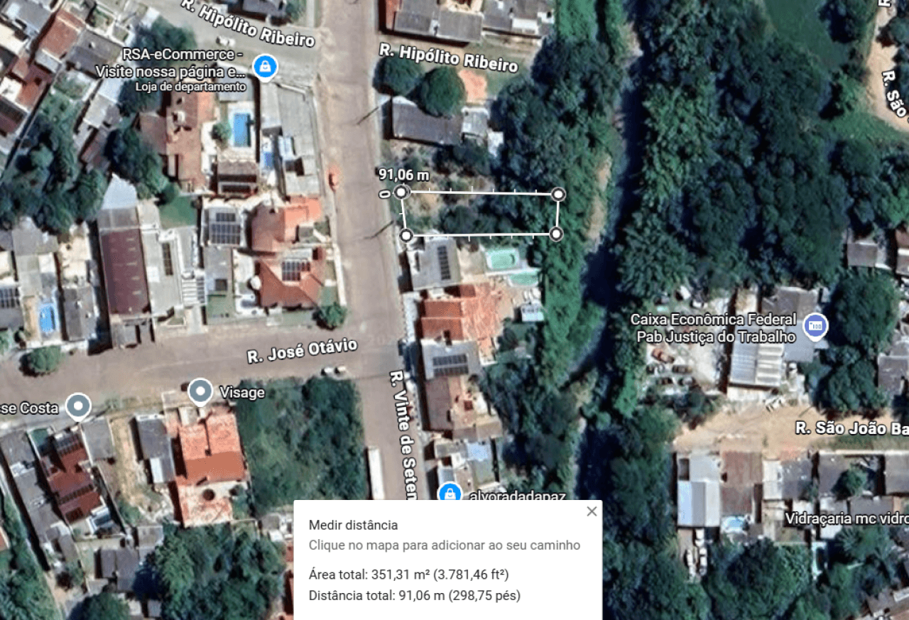 Foto 2 de 3: Terreno em leilão em Bagé - RS, bairro Loteamento São Carlos — TERRENO COM 350M² EM BAGÉ/RS