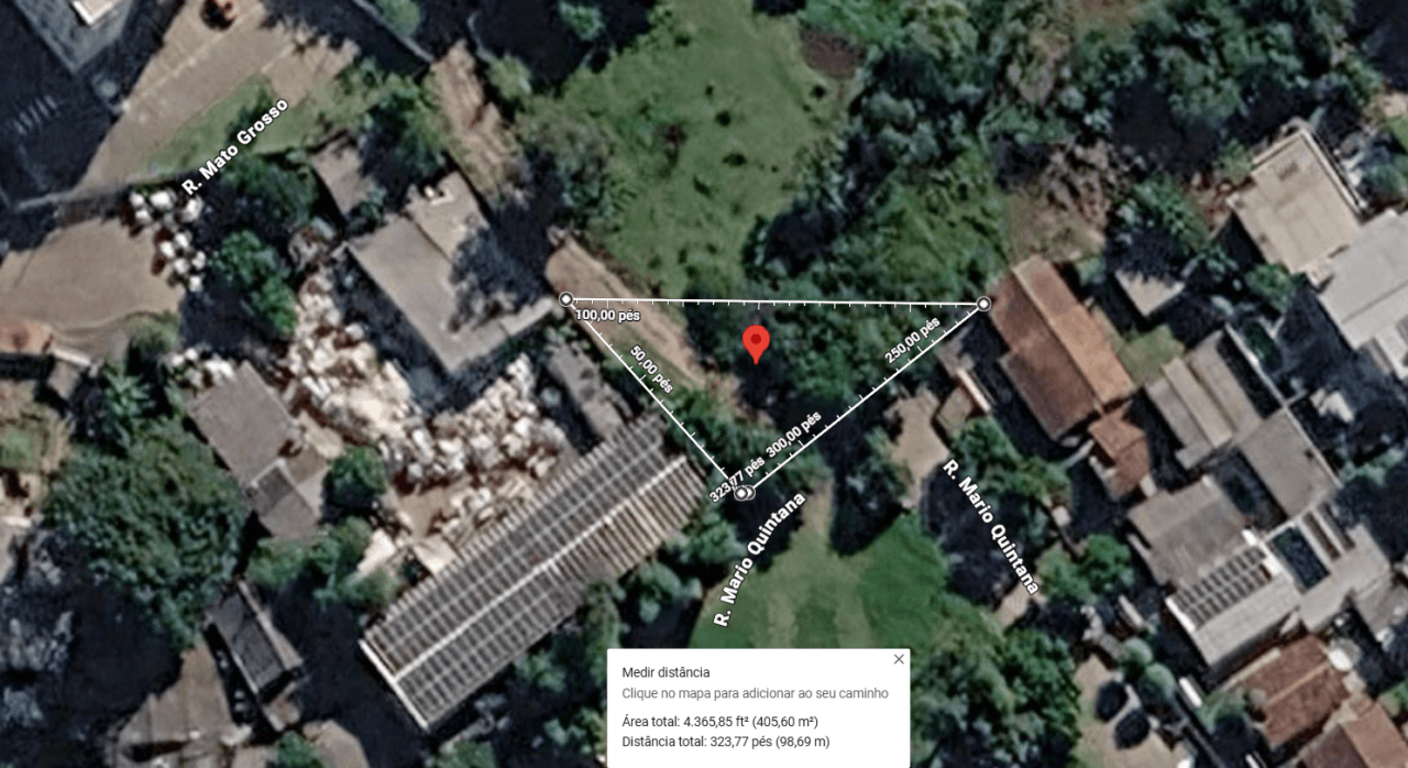 Foto 1 de 2: Terreno em leilão em Novo Hamburgo - RS, bairro Rondônia — TERRENO TRIANGULAR DE 492M² EM NOVO HAMBURGO/RS