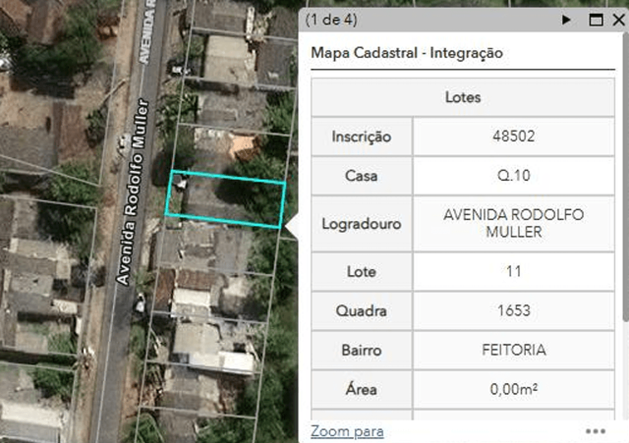 Foto 2 de 2: Terreno em leilão em São Leopoldo - RS, bairro Feitoria — TERRENO NO “CONJUNTO HABITACIONAL COHAB FEITORIA”, COM A ÁREA SUPERFICIAL DE 239,90m²