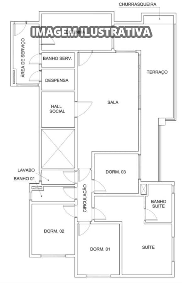 Foto 5 de 36: Apartamento em leilão em São Paulo - SP — 1 Apto 4 Dorm + 2 VGS + 1 DEP - 132m² Sto Amaro-SP (direitos)