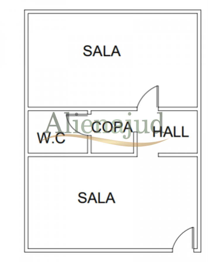 Foto 4 de 7: Comercial em leilão em Santos - SP — Conjunto comercial c/ área útil de 34,99m² situado na Rua Martim Afonso em Santos/SP Conjunto comercial c/ área útil de 34,99m² situado na Rua Martim Afonso em Santos/SP