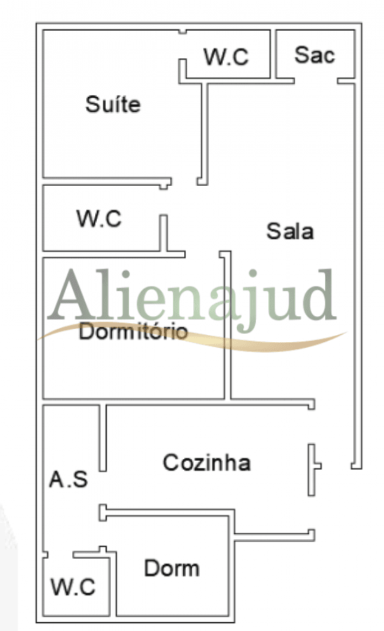 Foto 11 de 14: Apartamento em leilão em Santos - SP — DIREITOS - Apart. c/ área útil de 97,93 m² situado na Rua Pasteur DIREITOS - Apart. c/ área útil de 97,93 m² situado na Rua Pasteur