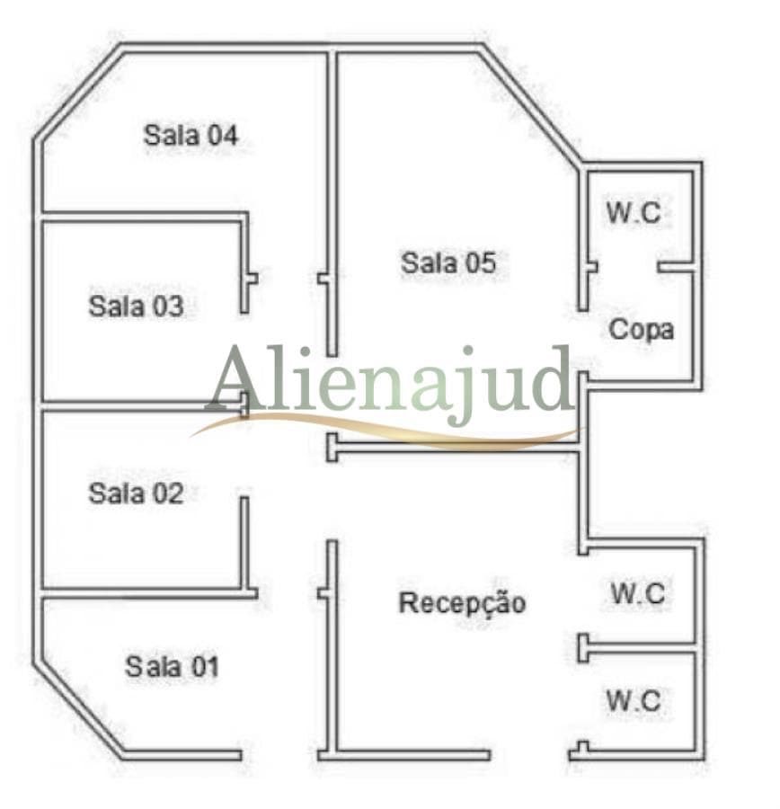 Foto 6 de 21: Comercial em leilão em Santos - SP — 50% do USUFRUTO da sala comercial c/ 56,867 m² de área útil 50% do USUFRUTO da sala comercial c/ 56,867 m² de área útil
