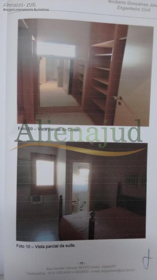 Foto 3 de 9: Apartamento em leilão em Guarujá - SP — 1ª VC Guarujá - Edif. Tramandaí-A DIREITOS - Apto- 201m² Guarujá/SP