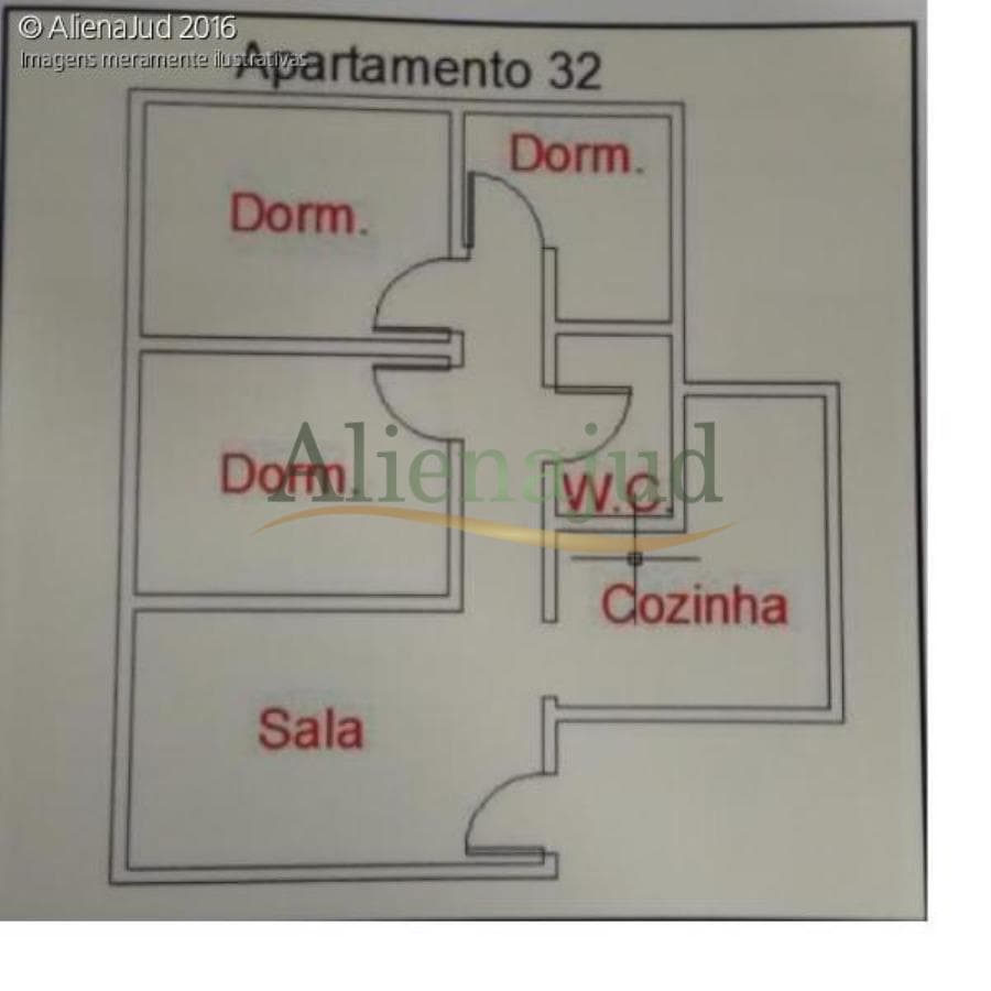 Foto 4 de 4: Apartamento em leilão em Guarujá - SP — 4ª VC Santos - Ap.33, Bloco A4, Condomínio Residencial Jardim Bela Vida I Apartamentos em Vicente de Carvalho