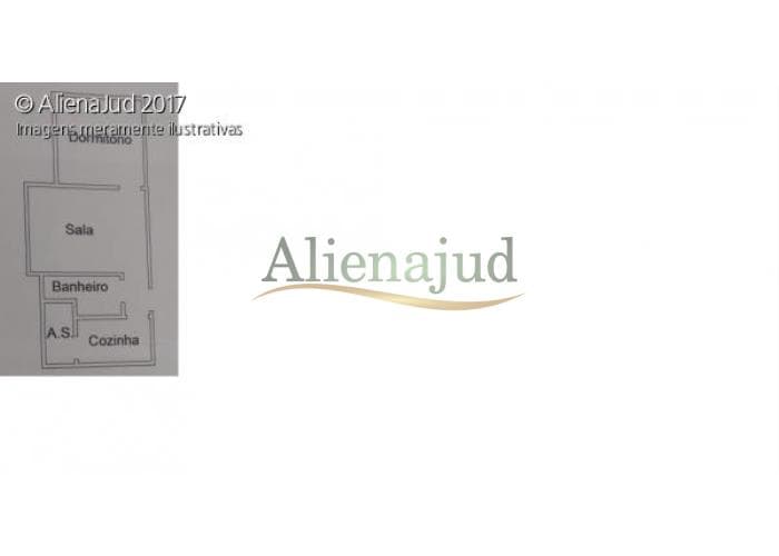 Foto 1 de 3: Apartamento em leilão em Santos - SP — Apartamento 102 do Bloco-B do Conjunto Casper Líbero, Santos/SP APTO-AU 46m²- Bairro José Menino - Santos/SP