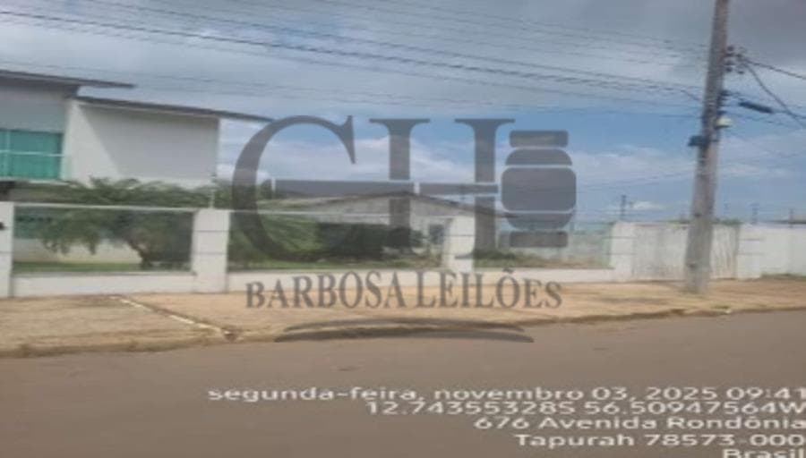 Foto 2 de 14: Terreno em leilão em Tapurah - MT, bairro Loteamento Jardim Juliana — IMÓVEL RESIDENCIAL (TAPURAH) - 1.185m² LEILÃO CONDICIONAL - SICREDI