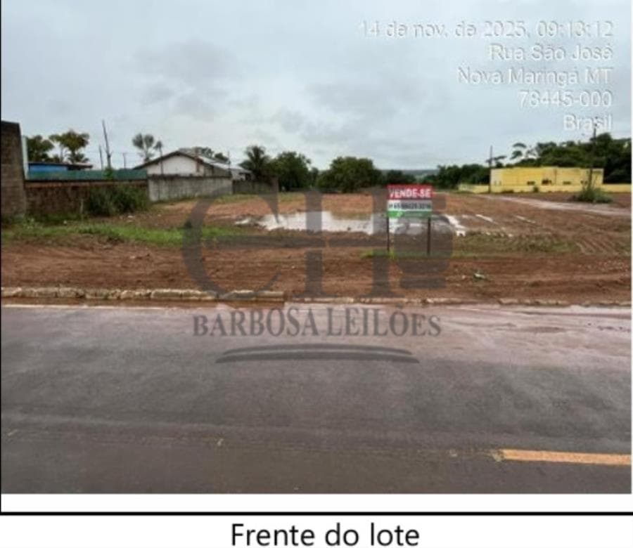 Foto 6 de 9: Terreno em leilão em Nova Maringá - MT — LOTE URBANO (NOVA MARINGÁ) - 360m² LEILÃO CONDICIONAL - SICREDI