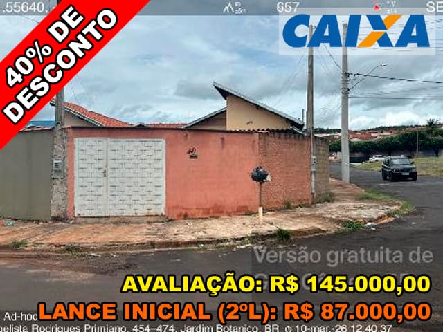 Foto 1 de 2: Casa em leilão em Luís Antônio - SP, bairro Parque do Mirante — Lote 501