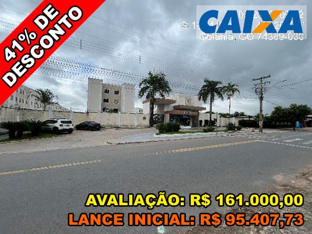 Foto 1 de 2: Apartamento em leilão em Goiânia - GO, bairro Chacaras Santa Rita — Lote 044