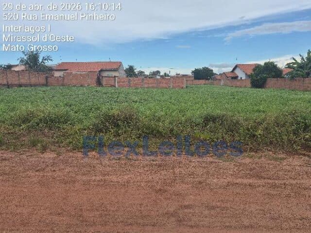 Terreno em leilão em Mirassol D'oeste - MT, bairro Residencial Interlagos — TERRENO - RES. JARDIM INTERLAGOS - MIRASSOL D´OESTE/MT