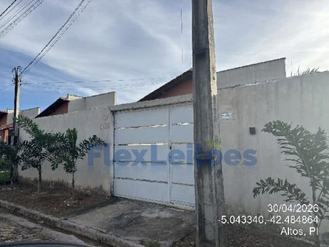 Casa em leilão em Altos - PI, bairro Baixão dos Paivas — CASA - BAIXAO DOS PAIVAS - ALTOS/PI
