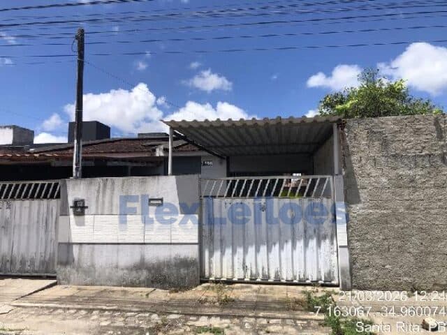 Casa em leilão em Santa Rita - PB — CASA - HEITEL SANTIAGO - SANTA RITA/PB