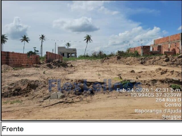 Terreno em leilão em Itaporanga D'ajuda - SE, bairro Centro — TERRENO - CENTRO - ITAPORANGA D'AJUDA/SE