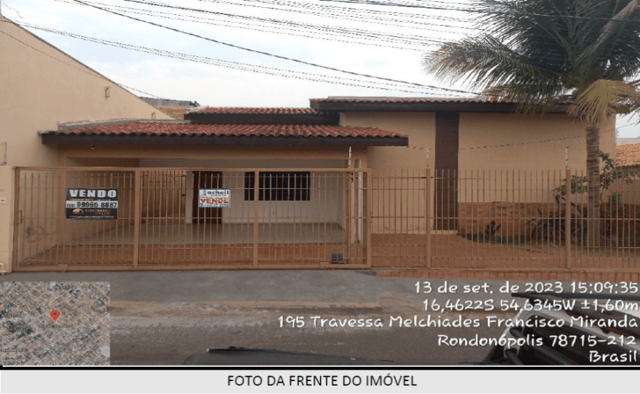 Foto 3 de 21: Casa em leilão em Rondonópolis - MT — Rondonópolis/MT - Jardim Urupes - Casa com 207m² Leilão Banco Inter
