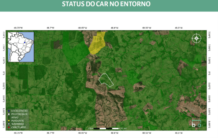Foto 12 de 15: Area Rural em leilão em Colinas Do Tocantins - TO — Colinas do Tocantins/TO - Vale das Cunhãs - Fazenda com 306ha Leilão Banco Inter