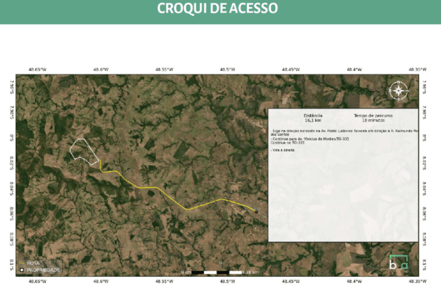 Foto 6 de 15: Area Rural em leilão em Colinas Do Tocantins - TO — Colinas do Tocantins/TO - Vale das Cunhãs - Fazenda com 306ha Leilão Banco Inter