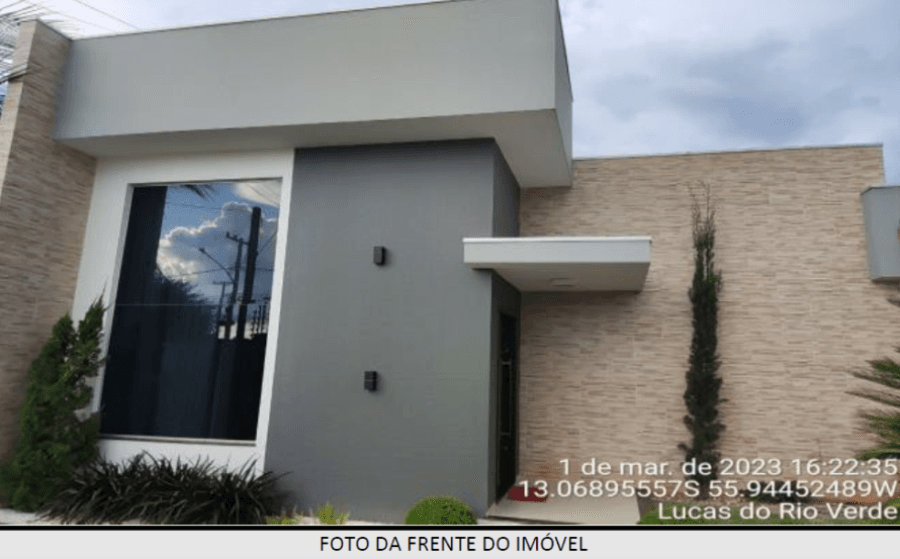 Foto 3 de 27: Casa em leilão em Lucas Do Rio Verde - MT — Lucas do Rio Verde/MT - Parque das Emas III - Casa com 135m² Leilão Banco Inter
