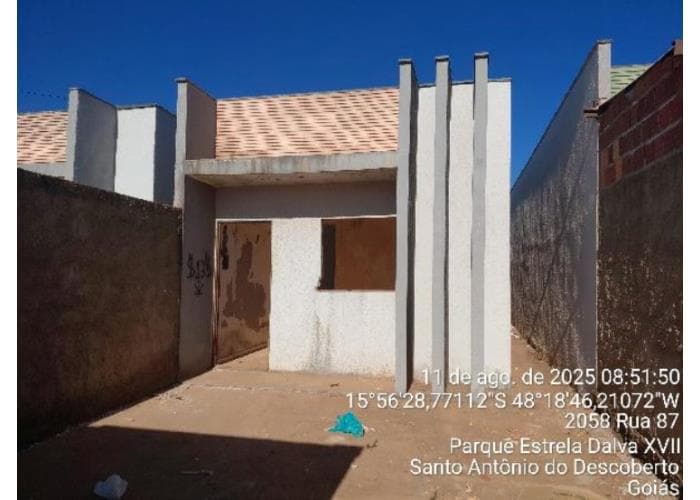 Casa em leilão em Santo Antonio Do Descoberto - GO — Santo Antônio do descoberto/GO - PARQUE ESTRELA DALVA XVI - Casa com 79m² Leilão Caixa Econômica