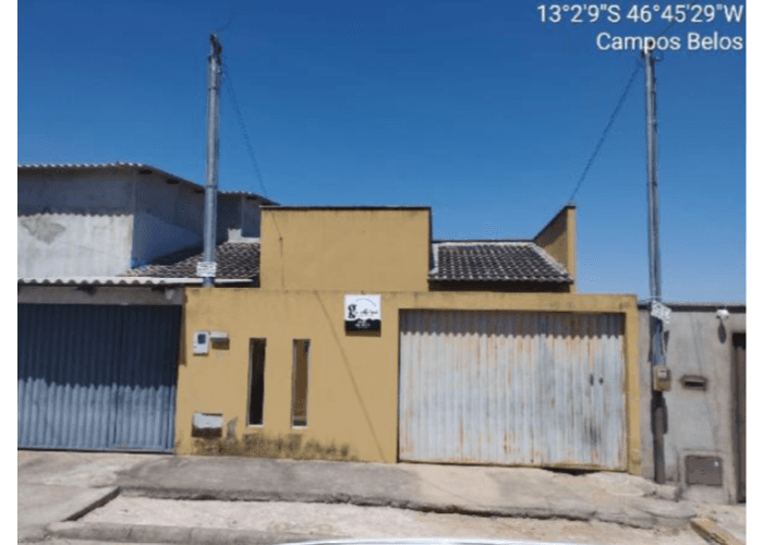 Terreno em leilão em Campos Belos - GO — Campos Belos/GO - Loteamento Dom Alano - Casa com 69m² Leilão Caixa Econômica