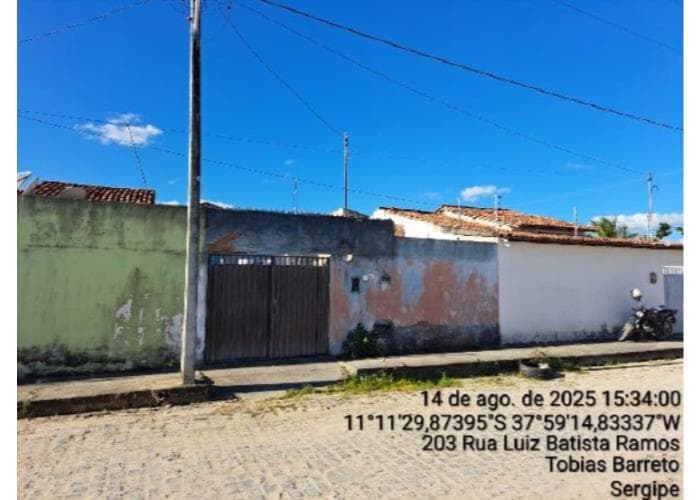 Casa em leilão em Tobias Barreto - SE — Tobias Barreto/SE – Centro – Casa com 57m² Leilão Caixa Econômica