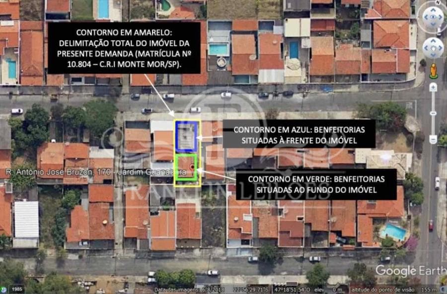 Foto 3 de 14: Terreno em leilão em Monte Mor - SP, bairro Jardim Guanabara — Terreno 250,00m² - 2 casas 43,65m² e 52,35m² 2dorm - Monte Mor Terreno 250,00m² - 2 casas 43,65m² e 52,35m² 2dorm - Monte Mor