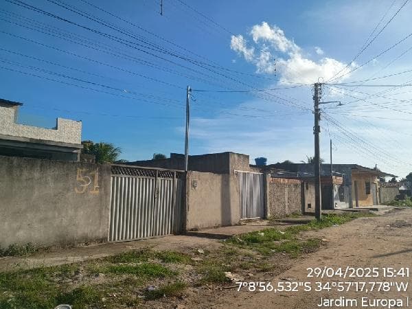 Terreno em leilão em Santa Rita - PB — LEILÃO CAIXA Nº 0036-0225