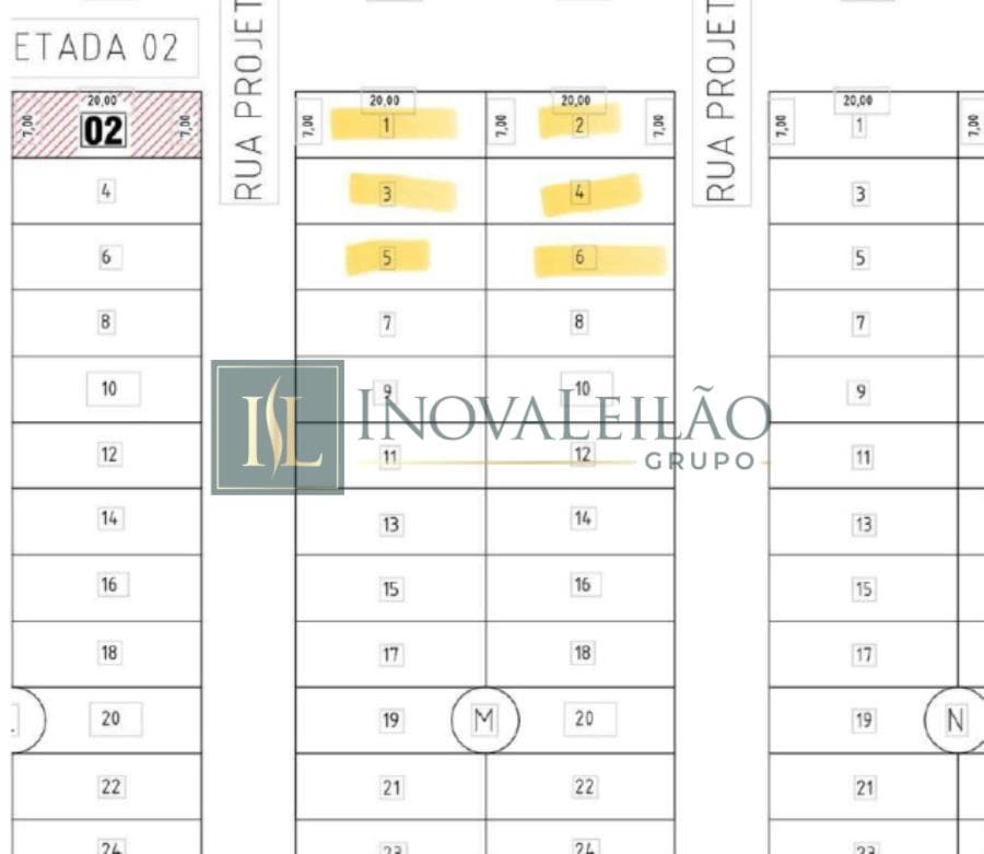 Foto 3 de 4: Terreno em leilão em Santa Cruz Do Capibaribe - PE — Lote nº 02 Qd M , c/ 140,00m², Lot. Gavião II - Stª Cruz do Capibaribe 06 Lotes de Terreno em Stª Cruz do Capibaribe
