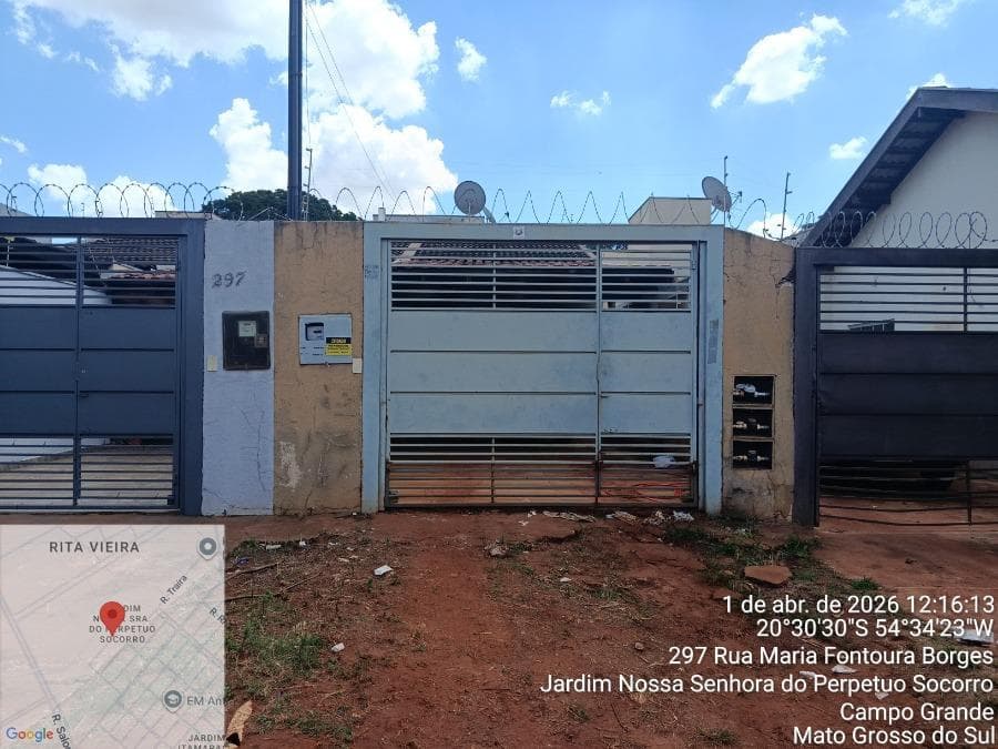 Foto 1 de 3: Casa em leilão em Campo Grande - MS, bairro Rita Vieira — ID73993 CAMPO GRANDE (MS) Descrição legal Imóvel urbano residencial, casa nº 03 situada na Rua Maria Fontoura Borges, nº 299, Lote 31 da Quadra 19, Bairro Rita Vieira, município de Campo Grande - MS.