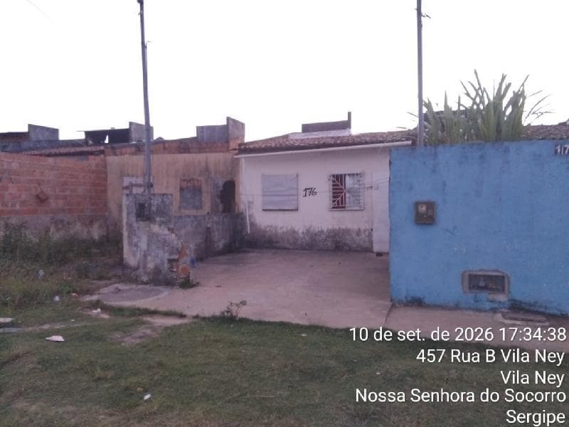 Foto 1 de 3: Casa em leilão em Nossa Senhora Do Socorro - SE, bairro Jardim Vila Ney — ID73969 NOSSA SENHORA DO SOCORRO (SE) Descrição legal: Imóvel Urbano Residencial, Casa situada na Rua B, nº 176, Lote 43-A, Quadra 17, Bairro Jardim Vila Ney, Município de Nossa Senhora do Socorro - S