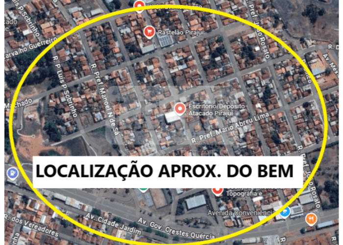 Terreno em leilão em Pirajuí - SP — Direitos sobre imóvel residencial com 238,45m² PIRAJUÍ-SP/Imóveis