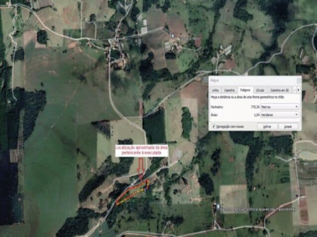 Foto 2 de 4: Area Rural em leilão em Barão De Antonina - SP — FRACAO IDEAL DE 1,85% EQUIVALENTE A 1,54HA E ENCONTRA-SE DEMARCADA E CERCADA: UM LOTE DE TERRAS RURAL SOB NO 242, COM A