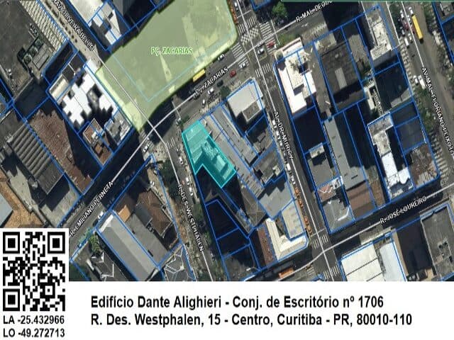 Foto 1 de 8: Comercial em leilão em Curitiba - PR — CONJUNTO DE ESCRITORIOS SOB NUMERO 1.706, 7O ANDAR, DO EDIFICIO DANTE ALIGHIERI