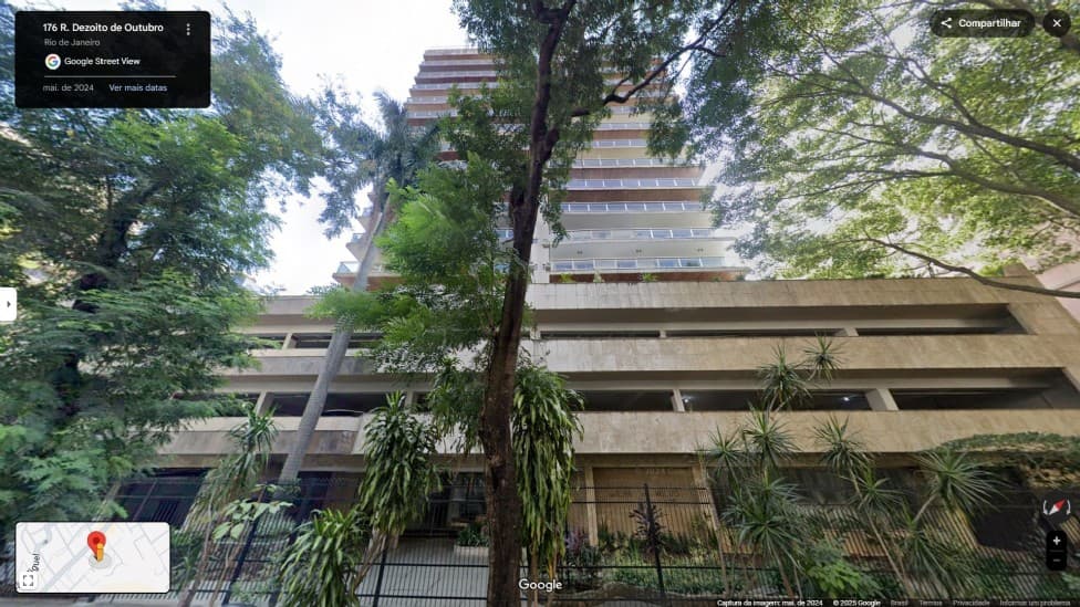 Foto 2 de 5: Apartamento em leilão em Rio De Janeiro - RJ — Apartamento 1302 do Cond. Ed. Ilha de Milos - Rua Dezoito de Outubro, nº 176, Tijuca/RJ - 300m², de frente, 4vagas, prédio c/ infra