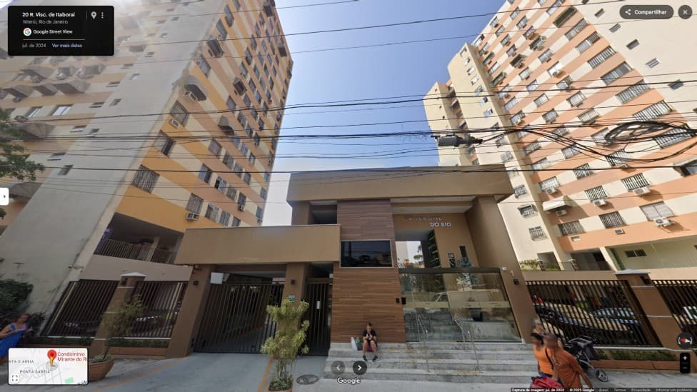 Foto 3 de 6: Apartamento em leilão em Niterói - RJ — Apartamento 1101, bloco 2, do Cond. Mirante do Rio, situado na R. Barão do Amazonas, nº 2, Ponta Dareia, Niterói/RJ, com 75m², 1 vaga, 2qtos