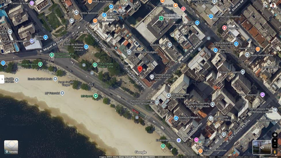 Foto 3 de 5: Apartamento em leilão em Niterói - RJ — Apartamento 601 do Cond.Ed. Andrade Neves - Av. Jornalista Alberto Francisco Torres (Praia de Icaraí), nº 155, Icaraí, Niterói/RJ - 194m², 1 vaga, 3 qtos (1 suíte)