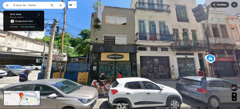 Terreno em leilão em Rio De Janeiro - RJ, bairro Centro — Rua do Acre, nº 46, Prédio e