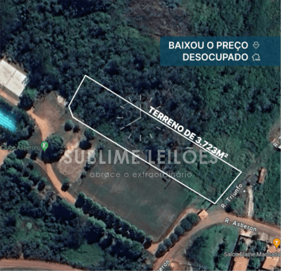 Foto 2 de 3: Terreno em leilão em Cacoal - RO — Terreno de 3.723m² | Sem benfeitorias Área urbana em Cacoal - RO