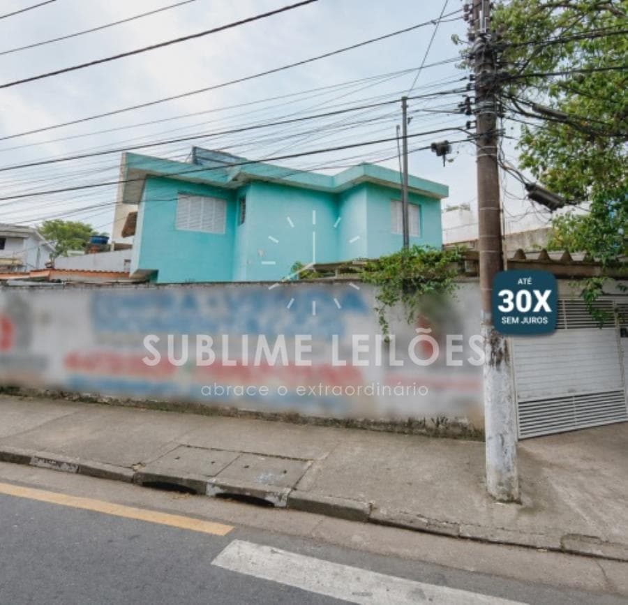 Foto 1 de 11: Casa em leilão em Santo André - SP, bairro Parque Novo Oratório — Terreno de 135m² | Constr. de 130m² Sobrado em Santo André