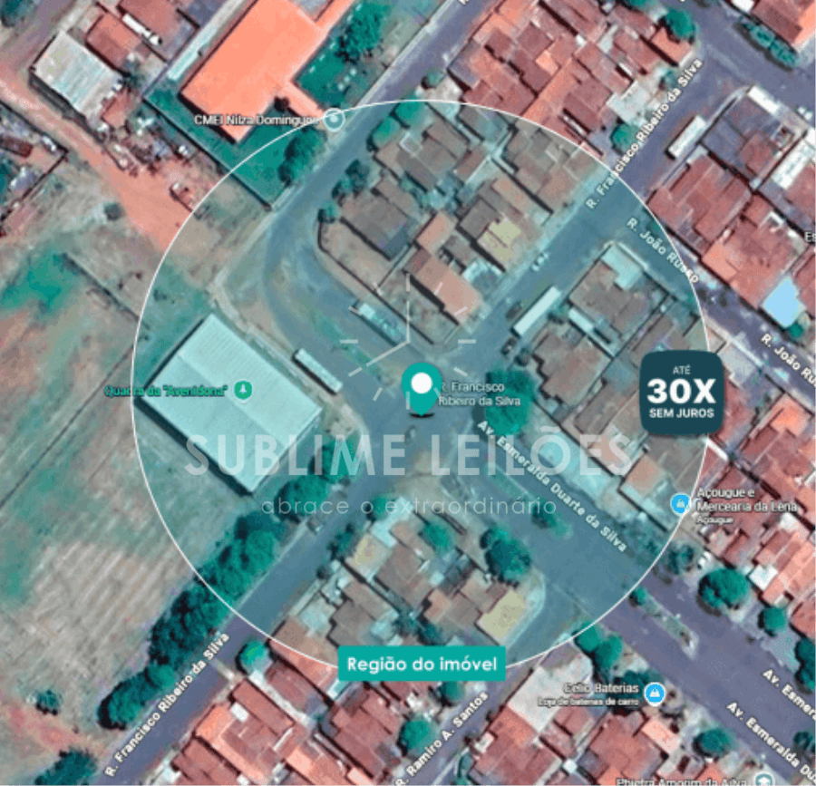 Terreno em leilão em Severínia - SP, bairro Jardim Dona Luíza — Terreno de 262m² | Benfeitorias Terreno em Severina